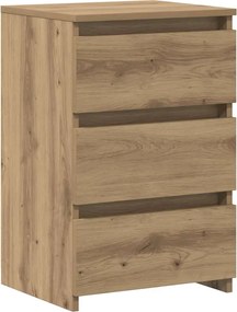 vidaXL Κομοδίνα 2 τεμ.Αρτισιανή Δρυς 40x35x62,5 εκ. Επεξ. Ξύλο