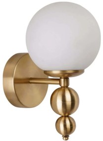 Φωτιστικό Τοίχου - Απλίκα 534LUN6822 15x18x30cm 1xE27 40W White-Gold Opviq