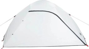 vidaXL Σκηνή Οικογενειακή 6 Ατόμων Αδιάβροχη Λευκή Ύφασμα Συσκότισης