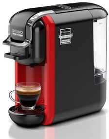 BRUNO Καφετιέρα espresso 3 σε 1 Hot & Cold BRN-0214, 1450W, 19 bar, Μαύρη/Κόκκινη