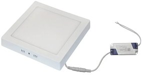 Adeleq Led Φωτιστικό Επίτοιχο Αλουμινίου Τετράγωνο 18W 3000K Λευκό 21-018320000