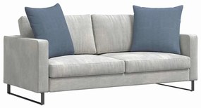 vidaXL Μαξιλάρι Καναπέ 2 pcs Μπλε 60 x 60 cm Υφασμάτινο Κορντουρά