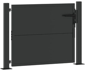 vidaXL Πύλη Κήπου, Πύλη Κήπου 105x200 εκ. από Corten Ατσάλι Μαύρο