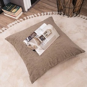 Διακοσμητική Μαξιλαροθήκη Solid 303 Beige Teoran 65Χ65 65x65cm Ακρυλικό-Πολυέστερ