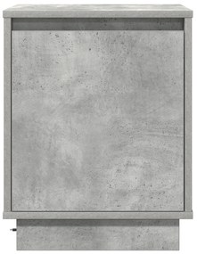 vidaXL Κομοδίνο με Φωτισμό LED Γκρι Σκυρόδεμα 39x34.5x50 cm