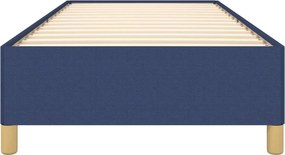 vidaXL Σκελετός Κρεβατιού Χωρίς Στρώμα Μπλε 100x200 εκ. Υφασμάτινο