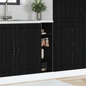 vidaXL Βάση Ντουλάπας Κουζίνας Μαύρη δρυς 20 x 44,5 x 81,5 εκ.