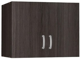 Ντουλάπα δίφυλλη και πατάρι Zelia pakoworld wenge 79x42x240εκ.