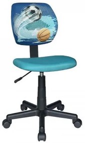 ΠΑΙΔΙΚΗ ΚΑΡΕΚΛΑ ΓΡΑΦΕΙΟΥ Fylliana FL5256 ΜΠΛΕ ΜΕ ΣΧΕΔΙΟ ΜΠΑΛΑ 39x47x92εκ 093-225-150