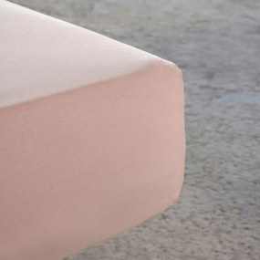 Σεντόνι Με Λάστιχο Unicolors Light Pink Nima King Size 180x232cm 100% Βαμβάκι