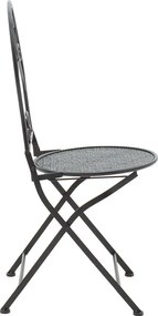 Τραπεζαρία Walen pakoworld σετ 3τεμ μέταλλο μαύρο