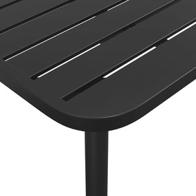 vidaXL Τραπέζι Κήπου Ανθρακί 100x100x71 εκ. Ατσάλινο