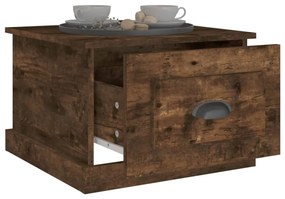 vidaXL Τραπεζάκι Σαλονιού Καπνιστή Δρυς 50x50x35 εκ. Επεξεργασμ. Ξύλο