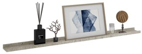 vidaXL Ράφια Τοίχου 2 τεμ. Γκρι Σκυροδέματος 115 x 9 x 3 εκ.