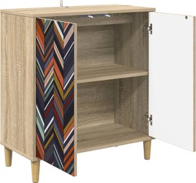 vidaXL Πλαϊνό γραφείο OMMEN Sonoma 69 x 33 x 75 εκ. Επεξεργασμένο Ξύλο
