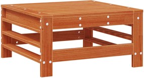 vidaXL Υποπόδιο κήπου Στερεό πεύκο Κερωμένο Καφέ