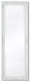 vidaXL Καθρέφτης Τοίχου με Μπαρόκ Στιλ Λευκός 140 x 50 εκ.