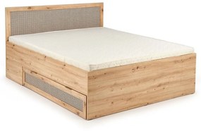 Κρεβάτι Houston J107, 160x200, Πλαστικοποιημένη μοριοσανίδα, Ινοσανίδες μέσης πυκνότητας,  Τάβλες για Κρεβάτι, 165x205x100cm