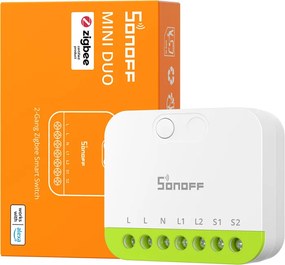 Μίνι διακόπτης Sonoff MINI-ZB2GS ZigBee δύο καναλιών ZigBee