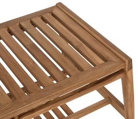 Σετ κήπου Σαλόνι DOVER 4 τεμ Ανακυκλωμένο TEAK Φυσικό με Λευκά Μαξιλάρια