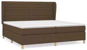 ΚΡΕΒΑΤΙ BOXSPRING ΜΕ ΣΤΡΩΜΑ ΣΚΟΥΡΟ ΚΑΦΕ 200X200 ΕΚ. ΥΦΑΣΜΑΤΙΝΟ 3128632