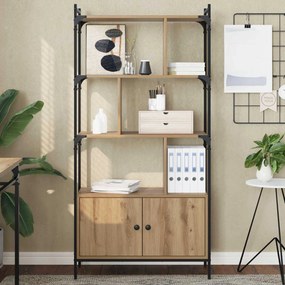 vidaXL Βιβλιοθήκη 6 επιπέδων 76,5 x 30 x 154,5 εκ Επεξεργασμένο ξύλο