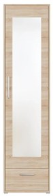 Ντουλάπα Murrieta G100, Sonoma οξιά, 193x48x40cm, Πόρτες ντουλάπας: Με μεντεσέδες, Αριθμός ραφιών: 1, Αριθμός ραφιών: 1 | Epipla1.gr