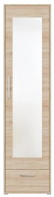 Ντουλάπα Murrieta G100, Sonoma οξιά, 193x48x40cm, Πόρτες ντουλάπας: Με μεντεσέδες