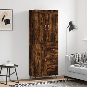 vidaXL Ντουλάπι Καπνιστή Δρυς 69,5x34x180 εκ. από Επεξεργασμένο Ξύλο
