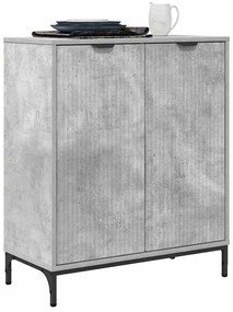 vidaXL Πλαϊνό γραφείο Γκρι σκυροδέματος 69.5 x 33 x 82 εκ.