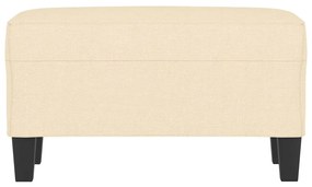 vidaXL Πάγκος Κρεμ 70 x 35 x 41 εκ. Υφασμάτινος