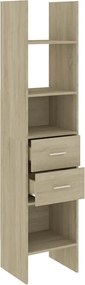 vidaXL Βιβλιοθήκη Χρώμα Sonoma Δρυς 40 x 35 x 180 εκ. από Επεξ. Ξύλο