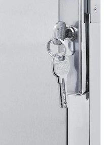 vidaXL Πύλη Κήπου με κλειδαριά Ασημί 100 x 75 cm Ανοξείδωτο ατσάλι