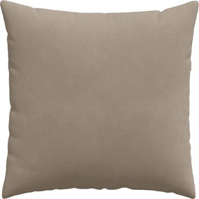 vidaXL Μαξιλάρι Καναπέ 2 pcs Taupe 80 x 80 cm ύφασμα