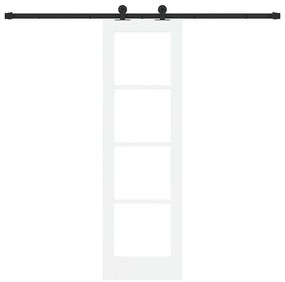 vidaXL Συρόμενη Πόρτα ORKDAL Λευκό 61 x 198.5 εκ. Ξύλο και μέταλλο