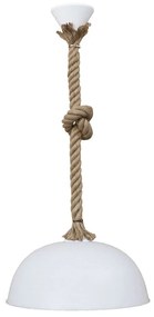 Φωτιστικό Οροφής Sfera/30 31-1056 1L Rope Ut-White Heronia Plastic