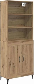 vidaXL Highboard 2 pcs artisan δρυς 69,5 x 34 x 180 εκ.