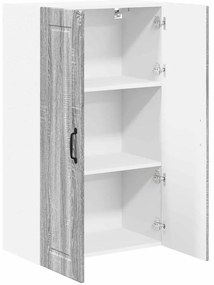 vidaXL Ντουλάπα Κουζίνας με ράφι Γκρίζο Σονομα 60 x 31 x 100 εκ.