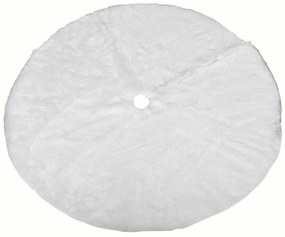 Χριστουγεννιάτικη Άσπρη Ποδιά Δέντρου Velvet 100cm 238212