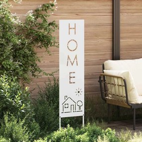 vidaXL Οθόνη Ιδιωτικότητας Κήπου Μαιανδρικό σχέδιο Λευκό 32 χ 140 εκ