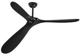 VEVOR 72" Wood Blade Ceiling Fan No Light Remote Control Reversible Motor Black