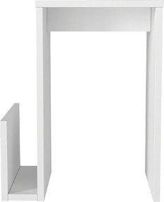 Τραπεζάκι βοηθητικό Regnar Megapap χρώμα λευκό  43,1x33,5x52εκ.
