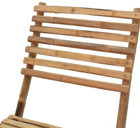 Καρέκλα Nixon πτυσσόμενη bamboo φυσικό 55x60x93 εκ.