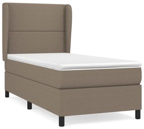 ΚΡΕΒΑΤΙ BOXSPRING ΜΕ ΣΤΡΩΜΑ TAUPE 90X190 ΕΚ.ΥΦΑΣΜΑΤΙΝΟ 3127849