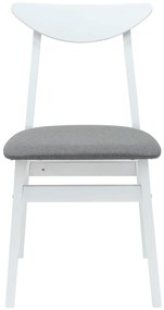 vidaXL Καρέκλες φαγητού 2 pcs Λευκό 42 x 47.5 x 81 εκ