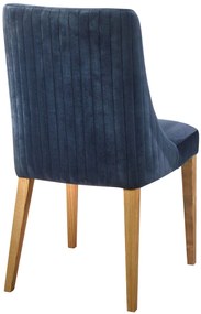 Καρέκλα Korina-Μελί - Μπλε Σκούρο  (2 τεμάχια)