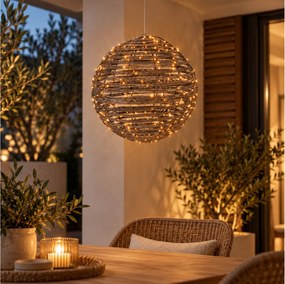 ΕΠΟΧΙΑΚΆ ΦΩΤΕΙΝΆ ΣΤΟΙΧΕΊΑ BALL HANGINGDECO WW LED 35CM