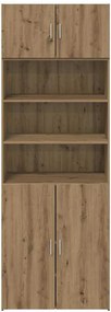 vidaXL Ντουλάπι αποθήκευσης Επιτοίχιο Artisan Oak 80 x 42,5 x 225 εκ