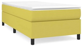 Κρεβάτι Boxspring με Στρώμα Πράσινο 100 x 200 εκ. Υφασμάτινο - Πράσινο