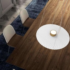 Φωτιστικό Οροφής Ledy/B 9986 Φ50x30/100cm White-Gold Sikrea Metal,Aluminum